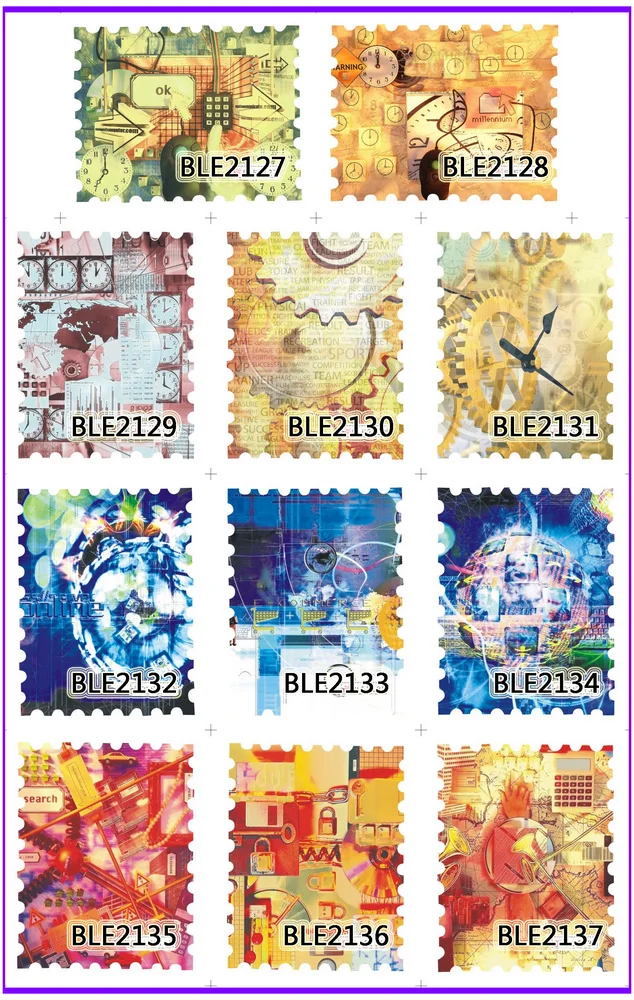 

11 PACK/ LOT  WATER DECAL NAIL ART NAIL STICKER FULL PAGE STAMP MACHINE WATCH BLE2127-2137