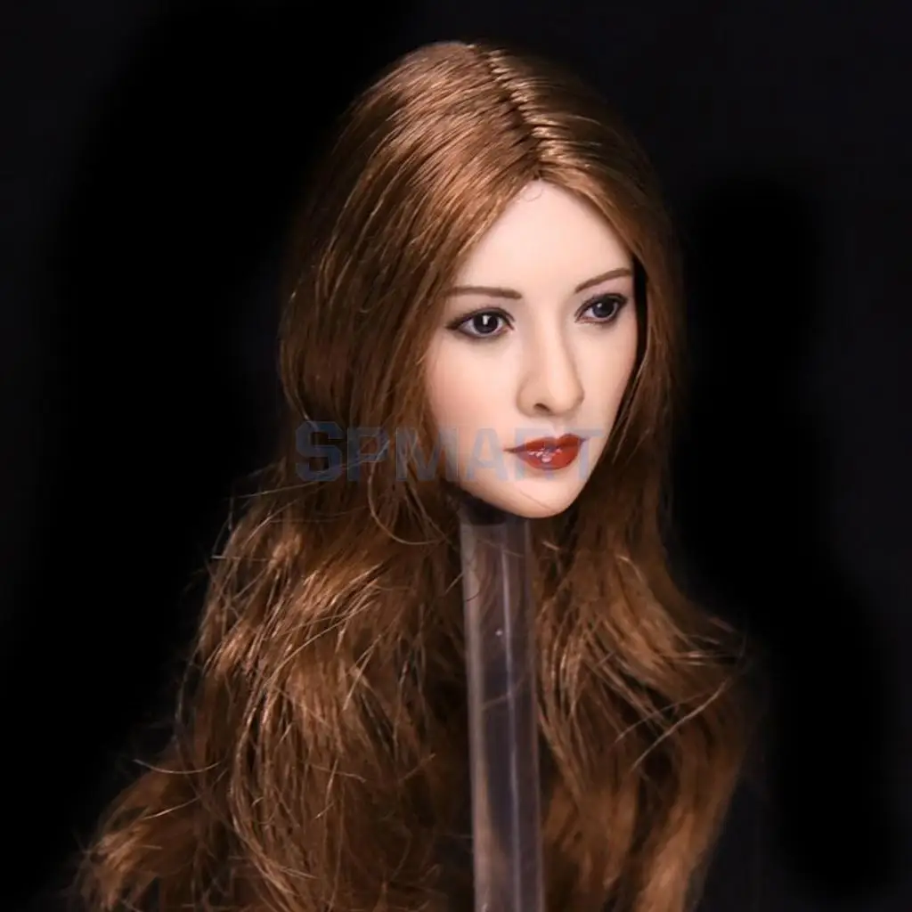 1/6 Asian Beauty Soldiers Head Sculpture Sculp for 12inch   Hot Stuff  Kumik Action Figure