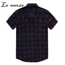 Новое поступление плюс размер лоскутное кран для ванной комнаты, душа Блузка мужская европейская мода стиль мужская хлопковая рубашка тонкий