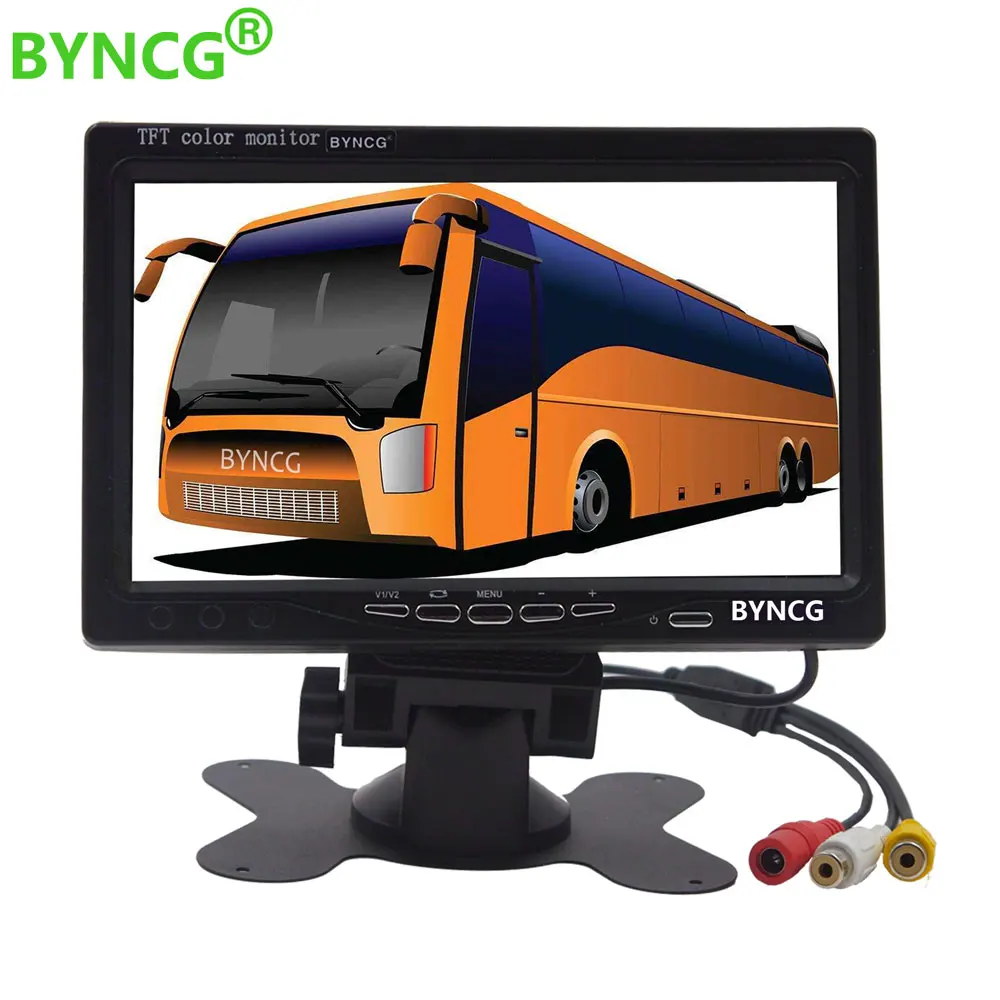 

BYNCG 7'' Color TFT LCD Monitor Car Rear View Monitor Rearview Display Screen for Vehicle Backup Camera Parking Assist System
