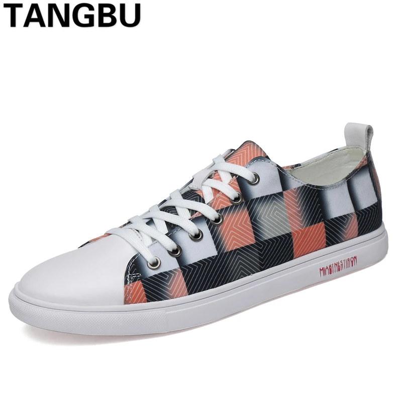 

Brand Genuine Leather Men Skateboard Shoes Lace Up Breathable Causal Shoes Fashion Men Trainers Shoes Sneakers Plus Size 37-45