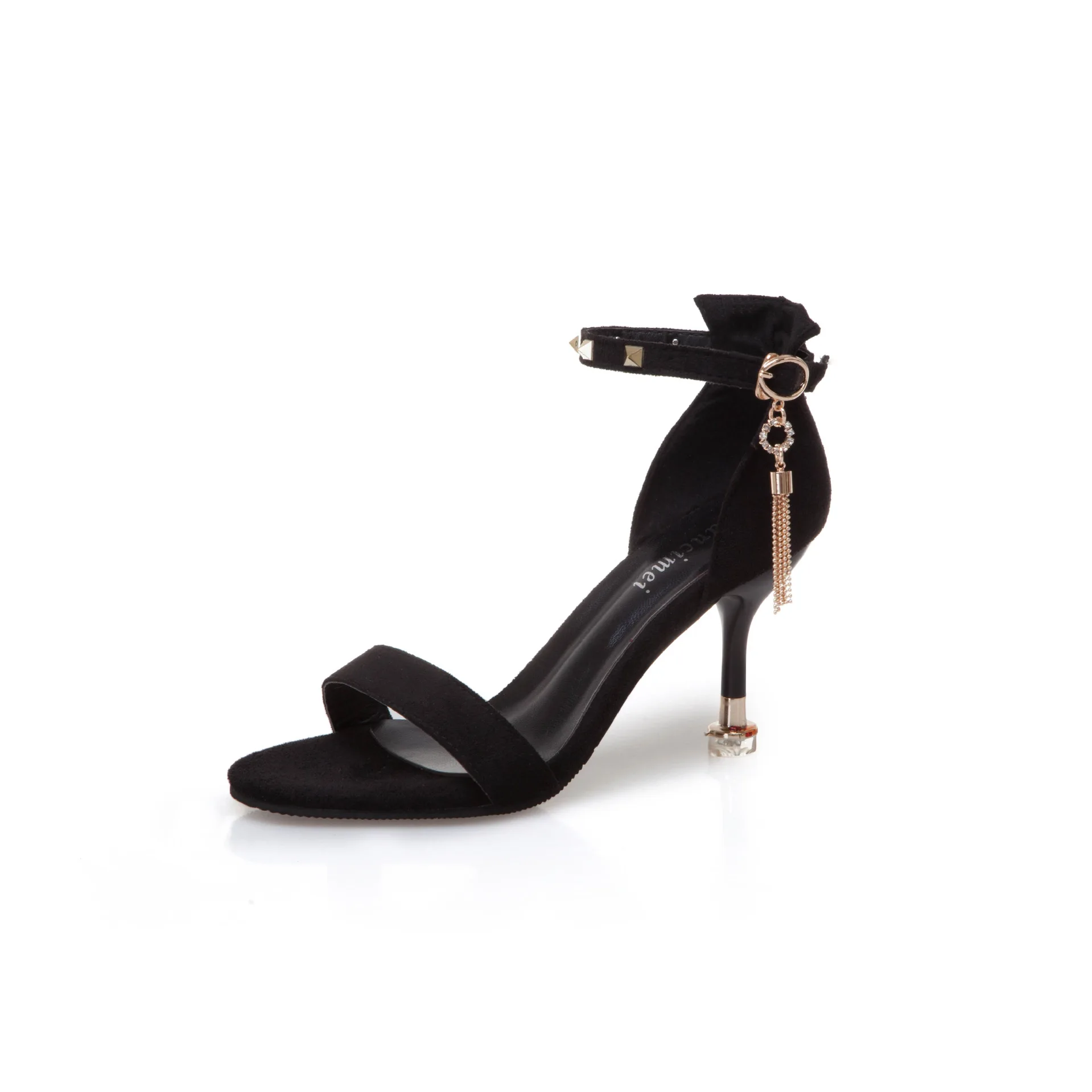 

2019 Summer Women's Shoes High Heels Sandals Casual Metal Decoration Sandals Non-slip Open Toe Women Sandals EUR34-39