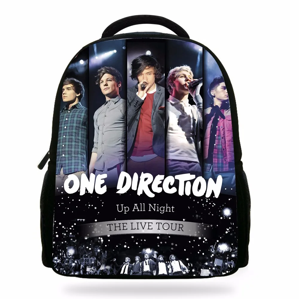 

New Arrivals One Direction Character Book Bags For Children Super Star print Backpack For Kids School Boys Girls