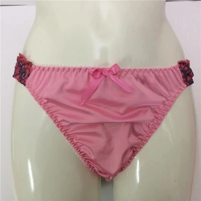 Мужские прозрачные трусы джоки Sissy фиолетовые кружевные стринги с оборками