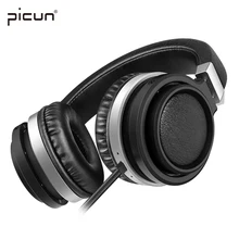 Picun C9 Portable Headphones Stereo Bass Gaming Headset with Volume Control and In line Microphone for