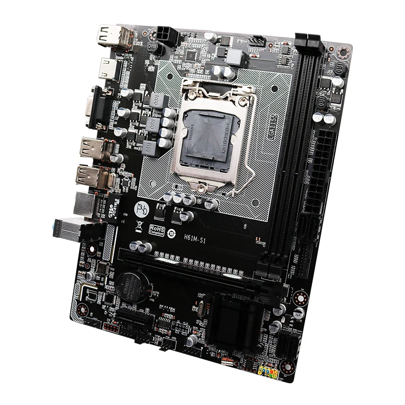 Ongy H61 Motherboard Lga 1155 Ddr3 Memory 16gb Micro Atx Sata Vga Main Board Usb Hd Audio Processor 16g Ddr 3 Intel I3 I5 I7 Motherboards Aliexpress