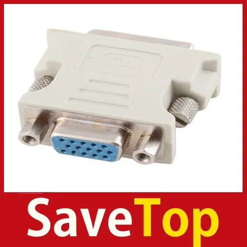 full new [SaveTop] DVI DVI-D (M) to VGA (F) Video Converter Adapter Latest Style |