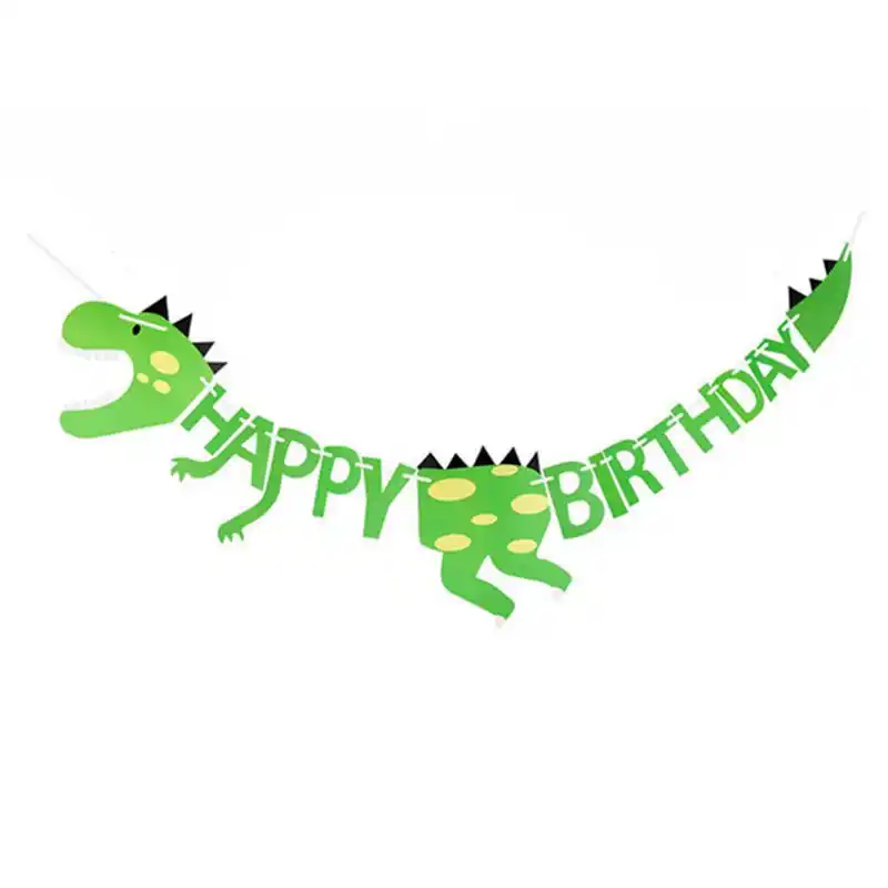 Растяжка с фигурками динозавров, набор динозавров, вечерние мероприятия, Декор, счастливые Баннеры для дня рождения, сувениры для детей, под...
