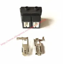 10 Set Kit 2 Pin Ceramic Headlight Socket High Voltage LED Auto Connector H7-2B