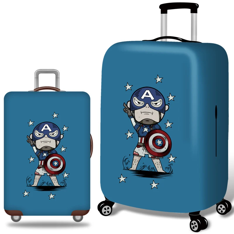 Чехол для чемодана с рисунком аниме, уплотненный чехол для багажа, высококачественный Эластичный Защитный чехол для багажа, подходит для 18-32 дюймов - Цвет: G  Luggage cover