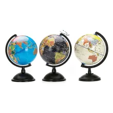 Океаническая карта мира с поворотной подставкой, обучающая игрушка с геометрическим рисунком, расширяющая познание земли и географии, подарок для детей, офис 20 см