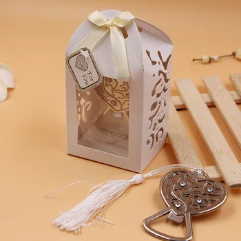 

20PCS/LOT Love Heart Shape Wine Bottle Opener Wedding Favor