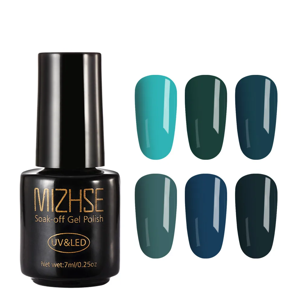 MIZHSE УФ-гель для ногтей Esmaltes полу-термолак для ногтей светодиодный DIY Красота 6 шт., Длительное Действие, Гель-лак для ногтей, набор для гелевого Лаки - Цвет: MC-P17