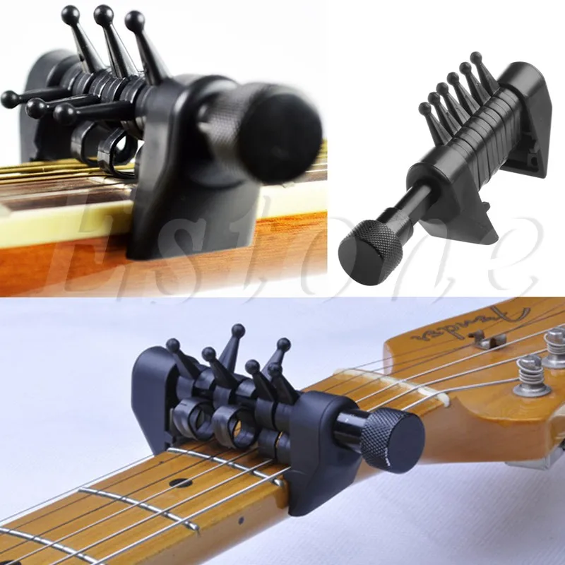 Многофункциональный 6 Chord Capo открытый тюнинг паук Аккорды для акустической гитары струны