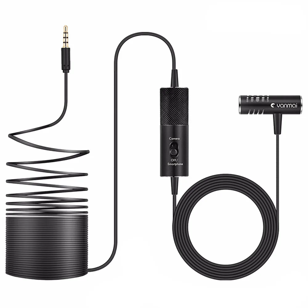 

Lavalier Microphone Condenser Microphone Omnidirectional Camera Mobile Microphone For Mobile Phone Mini Microphone