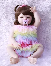 NPK 55cm Full Silicone Bebe Reborn Baby Girl Princess Dolls Lifelike Newborn Babies Alive Doll for Child Bath Shower Bedtime Toy new arrival baby girl reborn dolls kids toy full silicone vinyl 23 57 cm real life bebe reborn alive doll npk collection hot