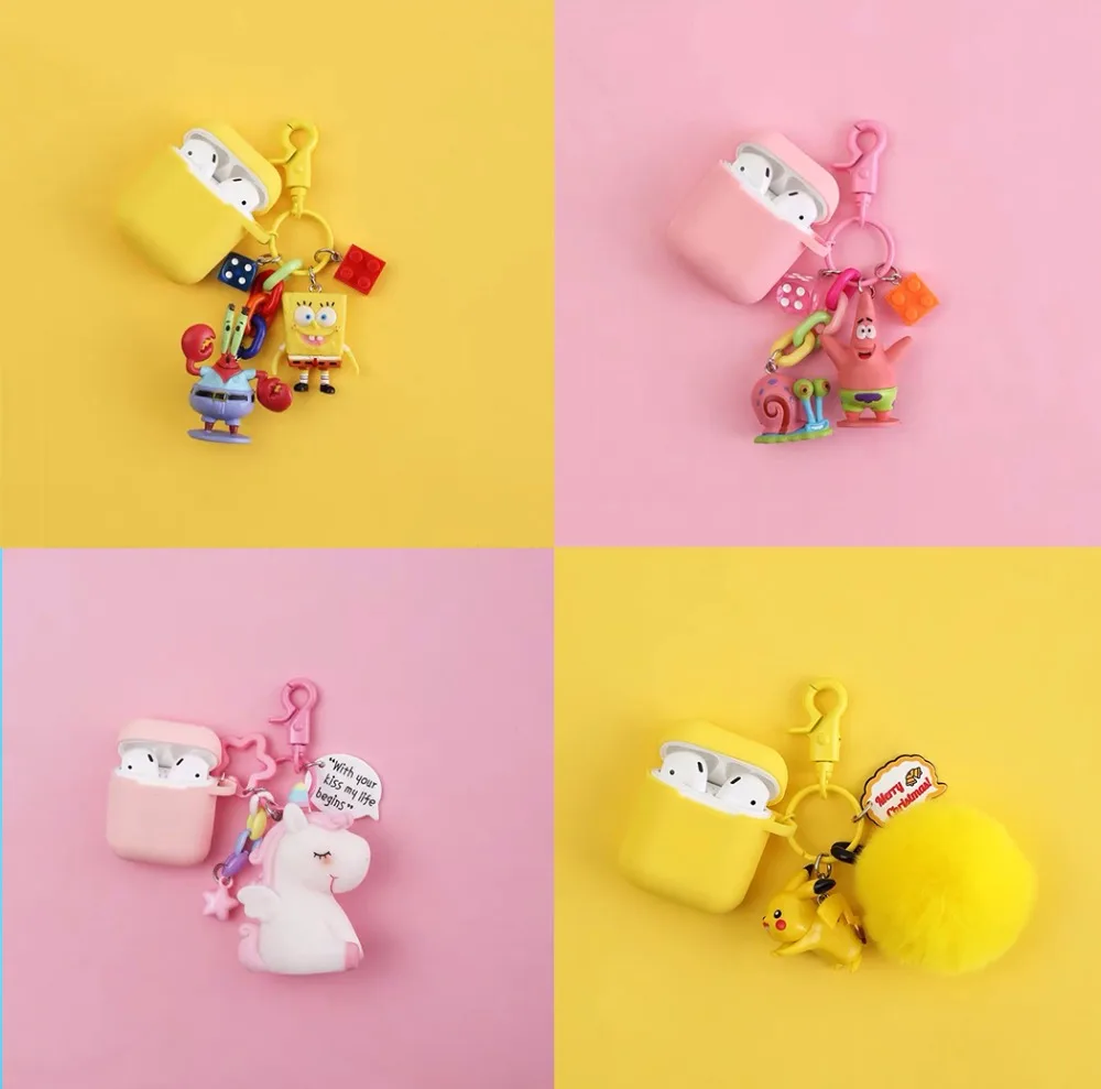 

Unique 3D Cartoon Silicone Case For Apple Airpods Accessories Protective Decor Cover Pouch Earphone Case