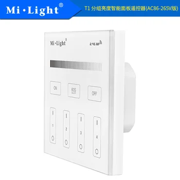 

Milight T1 AC220V 4-Zone Brightness Dimming Smart Panel Remote Controller led dimmer for led strip light lamp or bulb