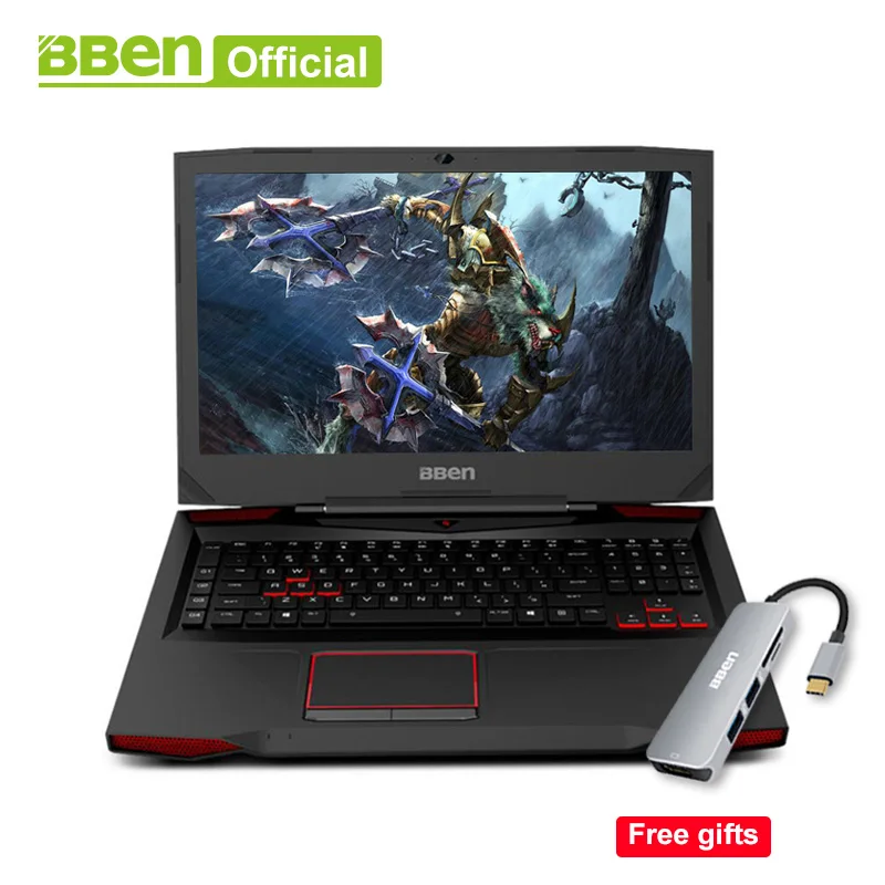 Ноутбук Bben G17 Win 10 Pro активированный Intel i7 7700HQ CPU 8 ГБ/16 ГБ/32 ГБ RAM беспроводная Wi Fi
