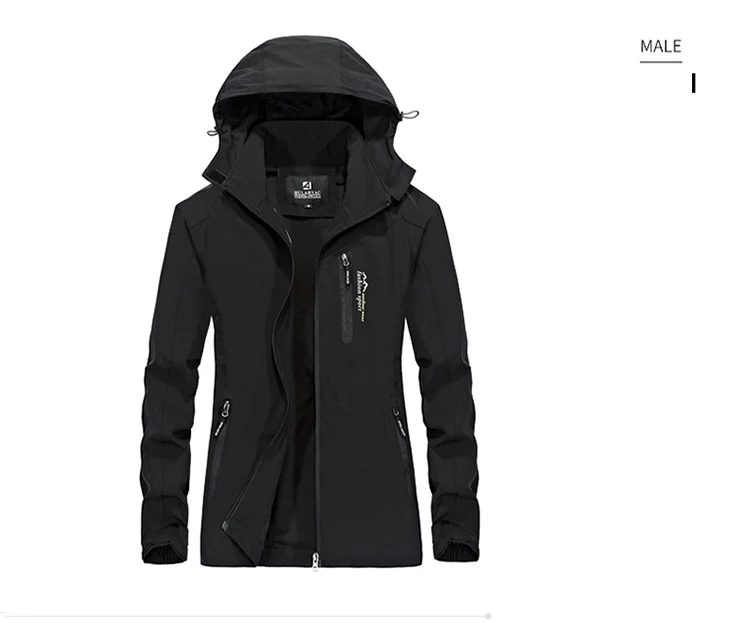 Aufdiazy Outdoor Hiking Jackets Men's Women's Spring Autumn Waterproof Coats Camping Trekking Climbing Tourism Softshell  IM049 (10)