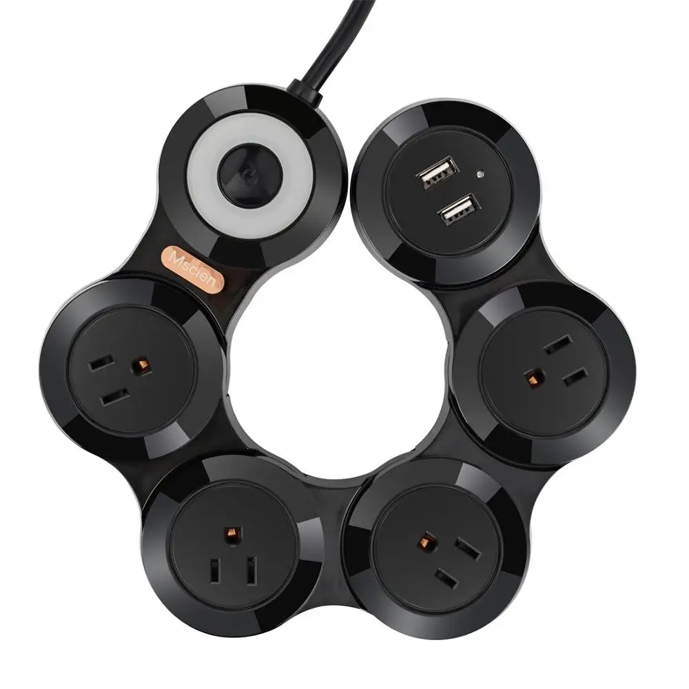 

Extension Sockets with USB 4 AC smart US EU plug 5V 10A Surge Protector 1.8M 3M Cord adapter Power Strip