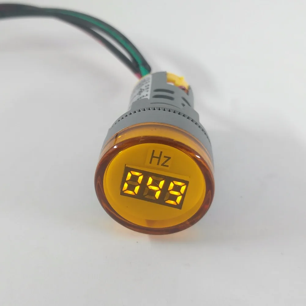 TOMZN AC 0 100 Гц 22 мм светодиодный индикатор частоты пилотный светильник красный