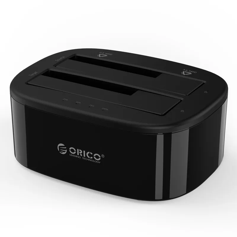  ORICO 6228US3-C 25 35 pulgadas USB 30 de alta velocidad HDD SSD carcasas de disco duro Dual-Bay Doc