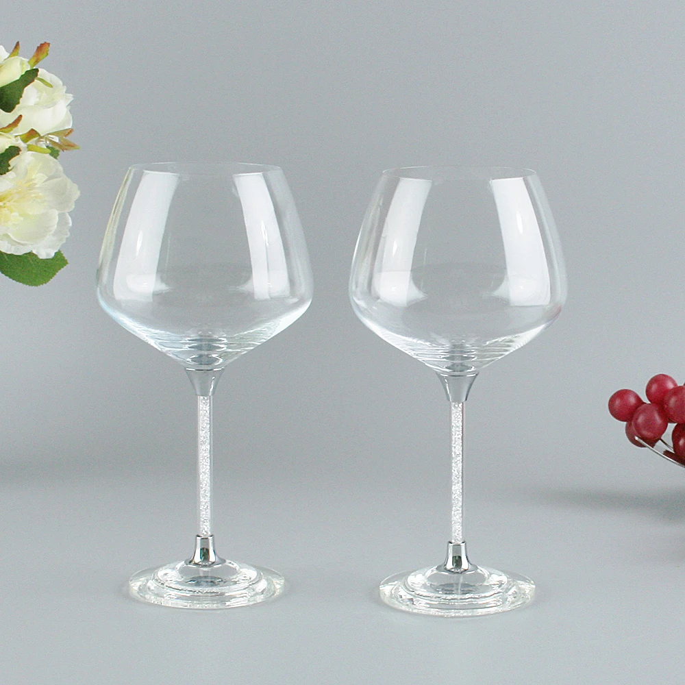 Wine Tumblr Glasses Of Wine Crystal Diamond Shining Decorative