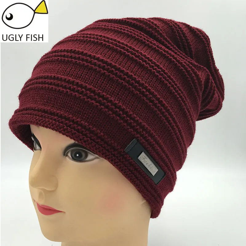 Beanie женские шапочки зимняя шапка мужская женская зимняя шапка для мужчин женские зимние трикотажные шапки Рождественский головной убор - Цвет: claret