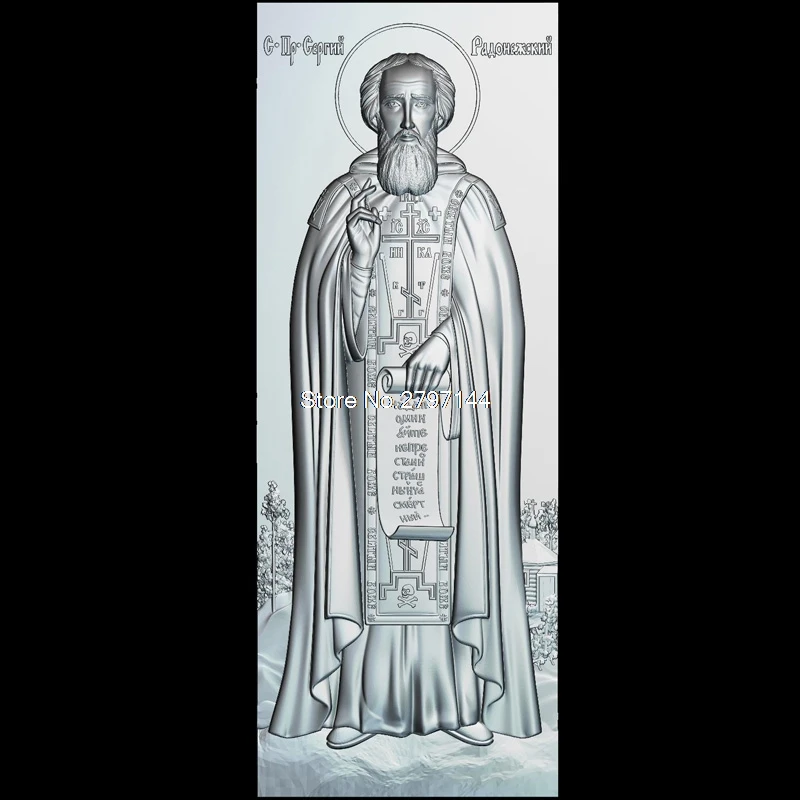 

Saint_Patrik 3D model relief figure STL format Religion 3d model relief for cnc in STL file format