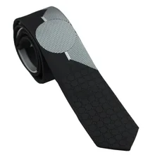 Галстуки coahella в черно-серебристую полоску и геометрические уникальный дизайн шейный платок из микрофибры обтягивающий галстук 6 см