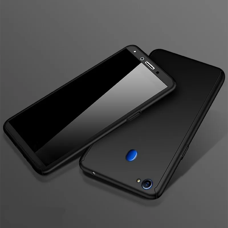 Для OPPO A33 A37 A39 A57 Чехол Жесткий ПК 360 Полное покрытие защитный чехол с закаленным