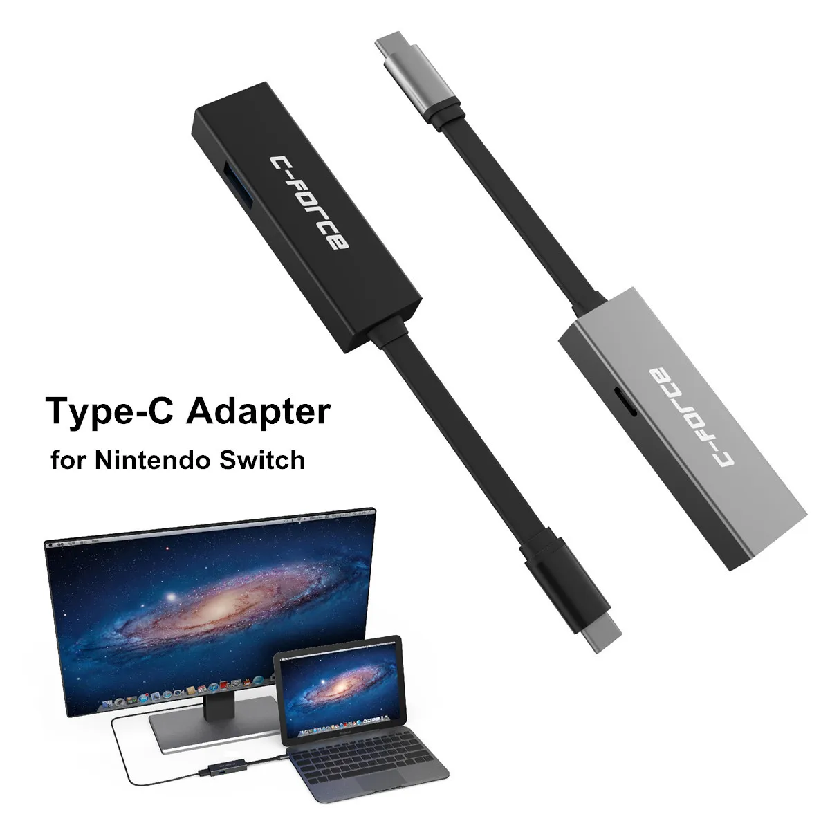 

USB-C(Type-C) Adaptors Multi-function Converter Charging Data Transfer And HDMI Display Base Adapter For Switch