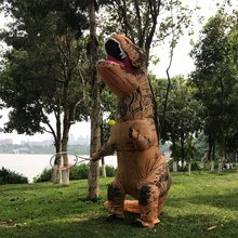 Purim надувной t rex Dinosar костюм Взрослый Косплей надувной динозавр T REX Blowup Хэллоуин t-костюм динозавра для женщин детей