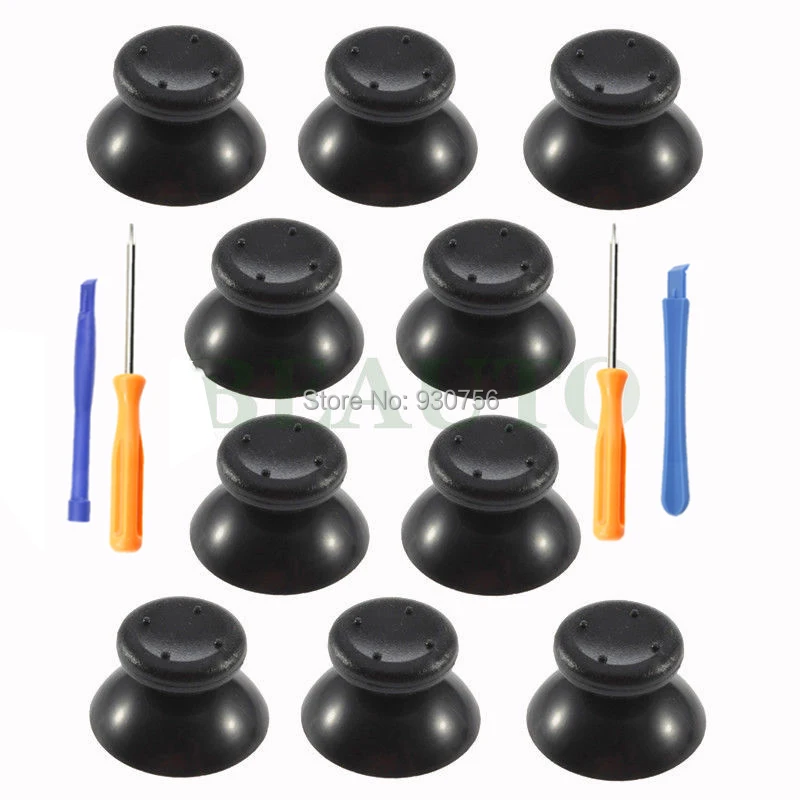 

10x Analog With Screwdriver Thumbsticks Thumb Stick Joystick Cap Grip For Xbox 360 Controller