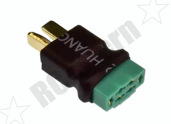 

1pce No wires MPX Multiplex Female to T-Plug Deans Male connector adapter RC battery