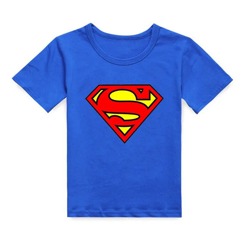 Г., Детская Хлопковая футболка для мальчиков, летние детские футболки с короткими рукавами с изображением Супермена повседневные футболки для мальчиков от 2 до 7 лет