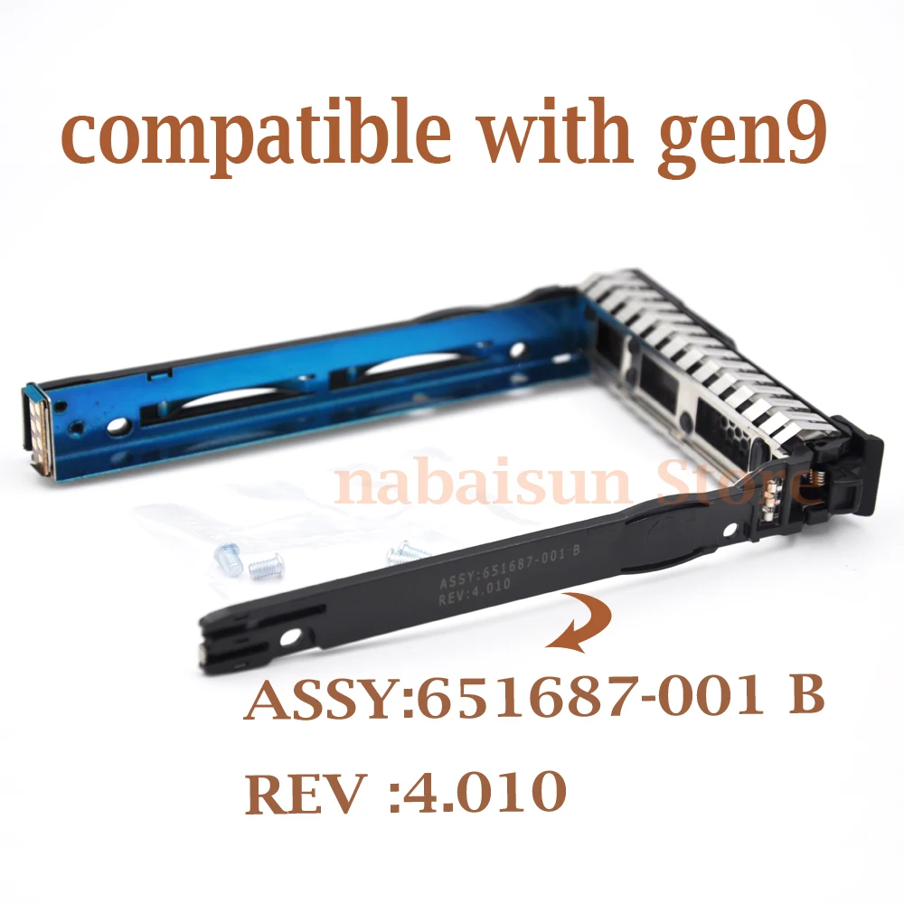 

NEW 651687-001 2.5" Hot-Swap SAS SATA Hard Disk Drive Caddy for GEN 9 /Gen8 server , New retail, with screws