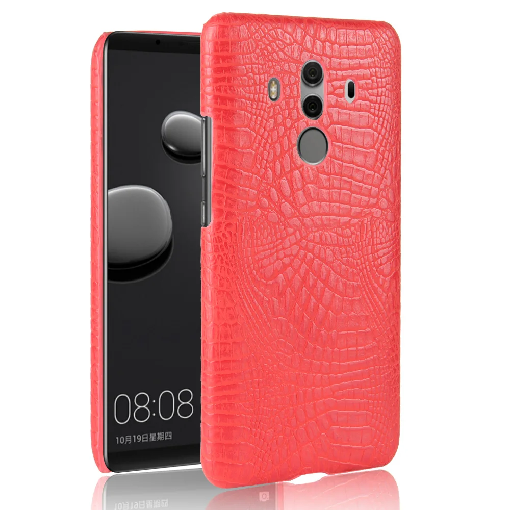 Роскошный кожаный чехол Mate 10 с крокодиловым узором для Huawei Lite Жесткий Чехол Pro