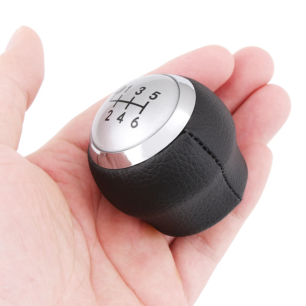 Black Cap Car Accessories 6 Speed Gear Shift Knob Shifter Knob for