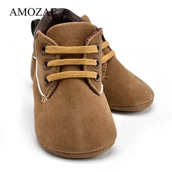 

Vintage Newborn Baby Shoes Baby Boys Girls First Walkers PU Leather Shoes Baby Infant Toddler Soft Soles Boots Dropshopping