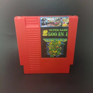 500 в 1 DIY 72 штифта 8 битная игра для NES с игра Contra NINJA TURTLES1 2 3 4 Приключения остров бомбардировщик человек P.O.W двойной дракон - Цвет: New Label