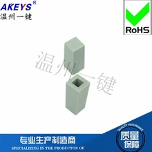20pcs A92 straight key switch square head press health cap black key cap diameter 5*8.85MM high bore 3 * 2.7 mm.