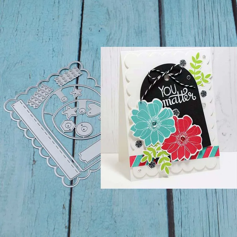 

Multiple Labels Metal Cutting Dies Stencils for DIY Scrapbook Photo Album Paper Card Decorative Craft Embossing Dies