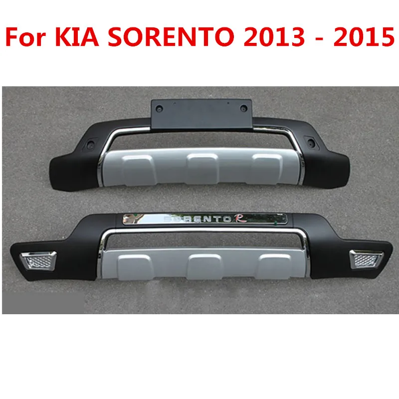 

For KIA SORENTO 2013 - 2015,Free shipping REAR GUARD SPORT TYPE BUMPER PROTECTER Silver ,car styling