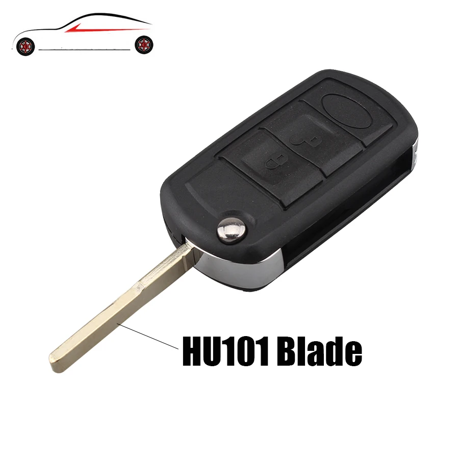 

GORBIN 3Buttons Flip Remote Car key shell For Land Rover HU101 Blade For LAND ROVER Range Rover Sport LR3 Discovery