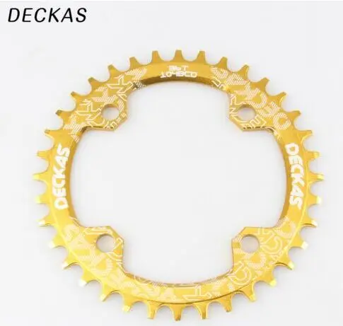 DECKAS 32/34/36/38T подходит 9/10/11 S горный велосипед Crank звездочка цепной передачи Алюминий Bcd104 передняя Звездочка для shimano M615 диаметра окружности болтов