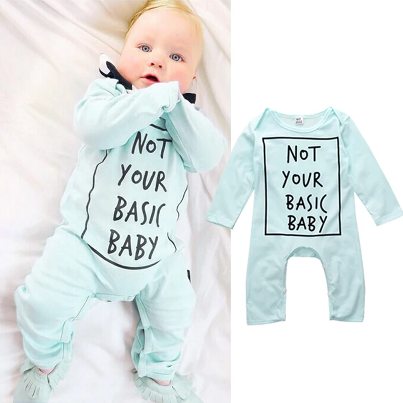 

Baby Boys Girls Warm Infant Rompers Babies Spring Autumn Letter Jumpsuit Romper Cotton Clothes Outfits 0-24M