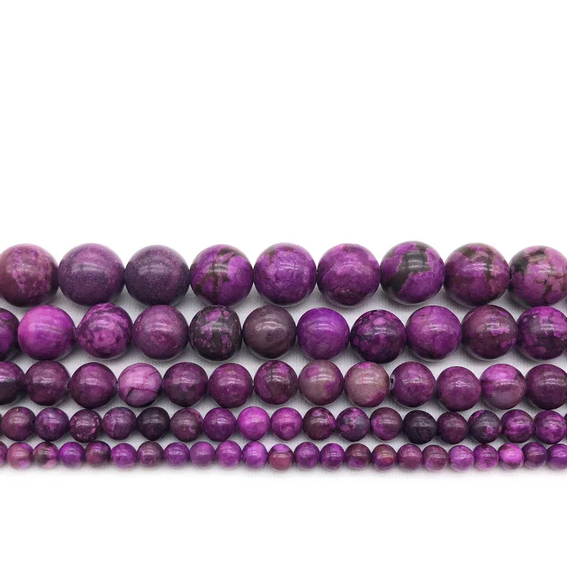 

High Quality Natural Stone purple Sugilite Beads Round Loose Beads 4mm 6mm 8mm 10mm 12mm DIY Necklace Bracelet Jewelry Making