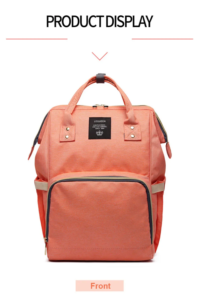 Lequeen сумки для подгузников модная сумка для подгузников для мам Большая вместительная Детская сумка рюкзак для путешествий дизайнерская сумка для ухода за ребенком
